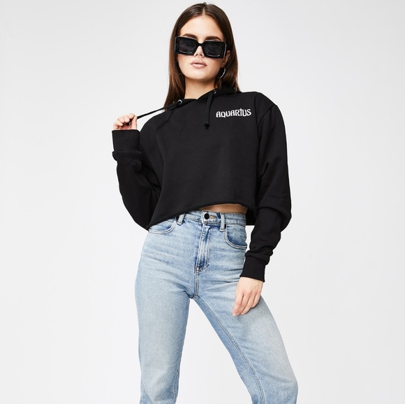 Aquarius Zodiac Sign Graphic Hoodie + Accessories - Picture 2 of 16